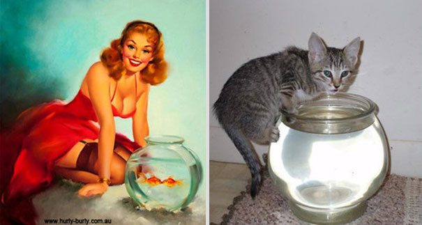 Cats That Pose Like Pin Up Girls (18 pics)