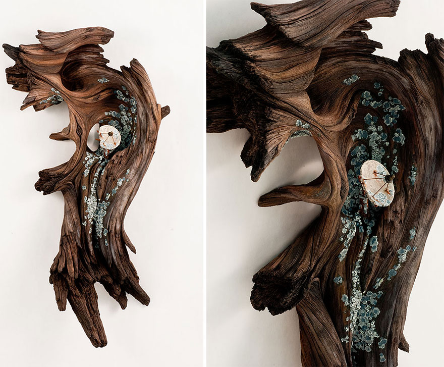 These Hyper-Realistic Ceramic Sculptures Look Just Like Wood (12 pics)