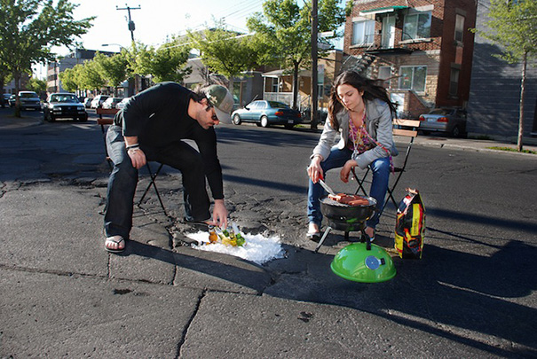 Artists Turn Annoying Potholes Into Creative Scenes (18 pics)
