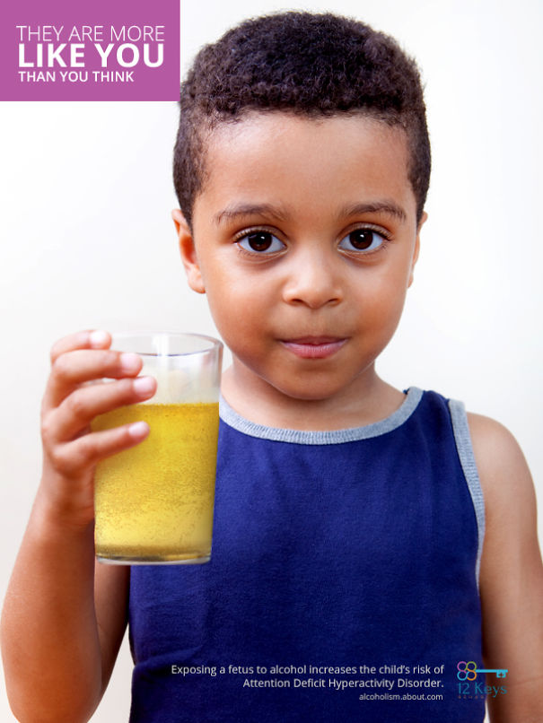 12 Shocking Photoshopped Images Make Children's Alcohol Addiction A Reality