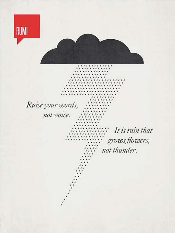 Inspiring Famous Quotes Illustrated With Minimalistic Posters