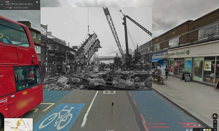 World War II Scenes Revived In Modern Google Street View Shots