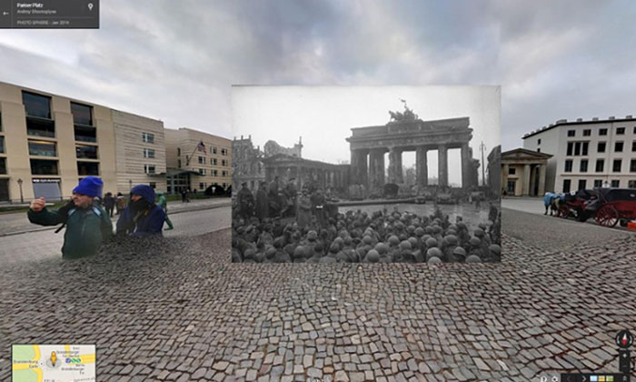World War II Scenes Revived In Modern Google Street View Shots