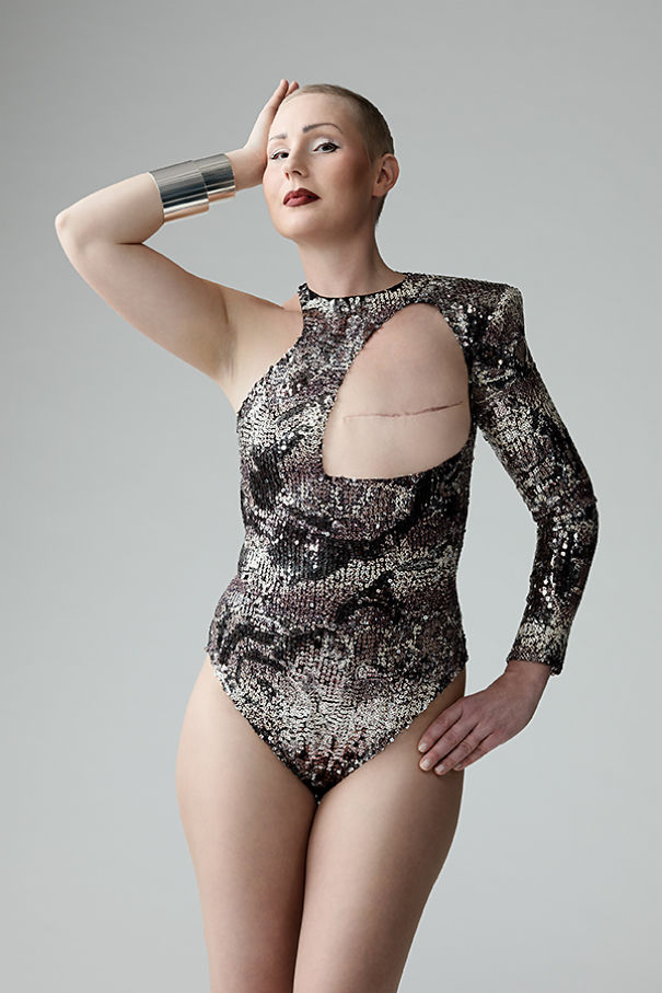 Brave Breast Cancer Survivors Model In Swimsuits Created For Single-Breasted Women