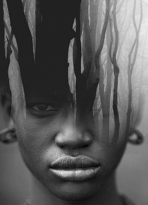 Images Of Nature Merged Into Otherworldy Portraits By Antonio Mora