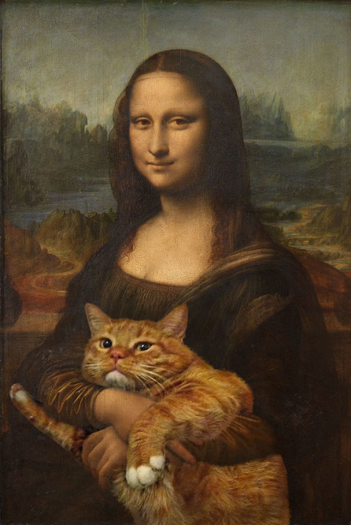 Russian Artist Inserts Her Fat Cat Into Iconic Paintings