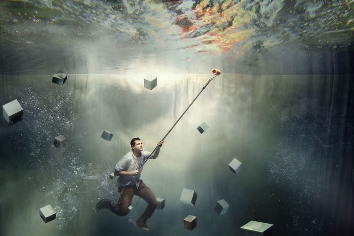 Stunning Underwater Photo Session – Corporate Photos Shouldn’t Be Boring!
