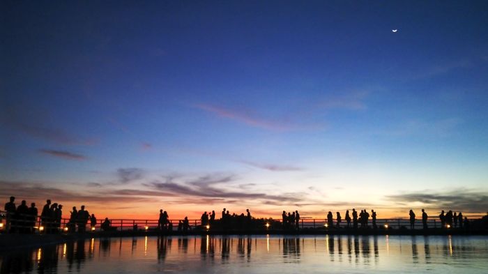 Langgeran Pond At Sunset, Yogyakarta, Indonesia