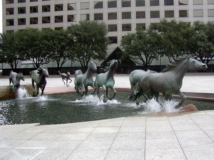 Running Horses By Robert Glen (las Colinas, Irving, Texas)