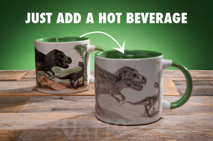 Disappearing Dinosaur Heat Change Mug