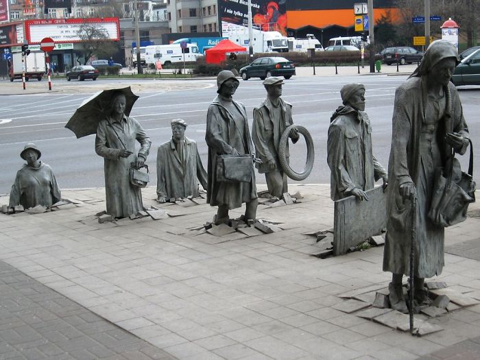 Sculpture Of Anonymous Passer-by, Wroclaw, Poland