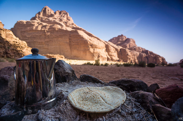 Jordan, Close To Wadi Rum In The Dessert