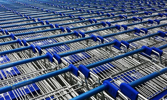 Carts At Supermarket