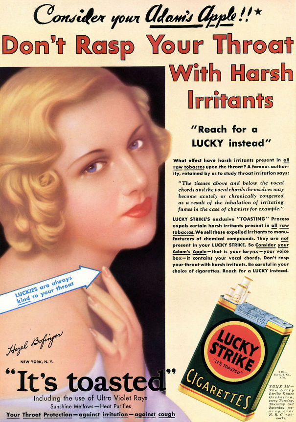 39 Messages You Will Not See Again : Vintage Cigarette Ads To Make You Cringe