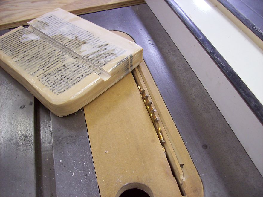 Tablet Stand Made From 400 Page Book
