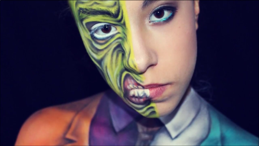 Self-taught 15-Year-Old Bodypainter Creates Wild Transformations