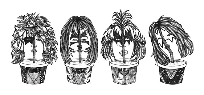 Iconic Musicians Reimagined As Potted Plants By Jingle Drew