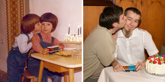 My Birthday With My Brother - 1975 And 2011