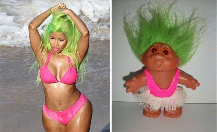 Nicky Minaj = Troll Doll