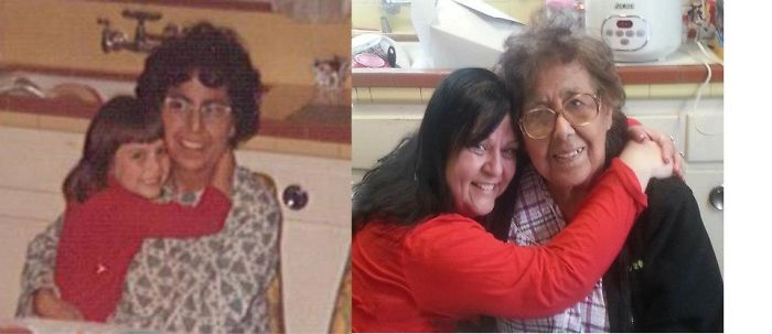 Mama And Me On Her Birthday 1971 And 2012