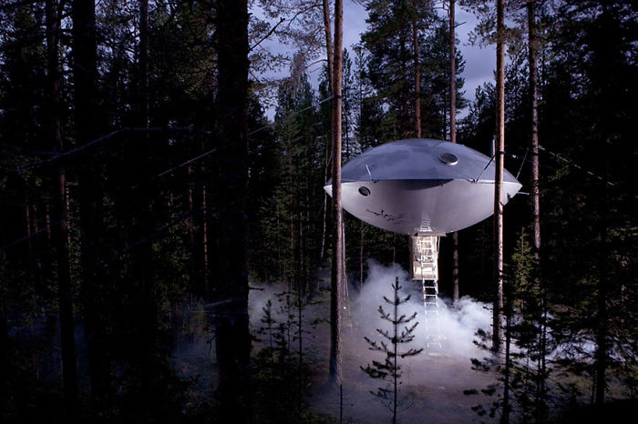 Ufo Treehouse Hotel In Sweden