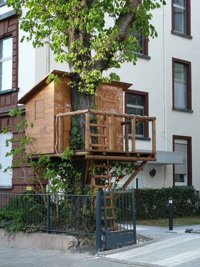 Growing Up: Treehouse In Downtown Frankfurt Am Main - Germany