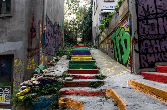 Rainbow Steps, Istanbul Beyoglu