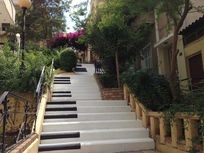 Piano Steps In Pagrati, Athens By Atenistas