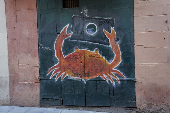 Crab Selfie In Barcelona