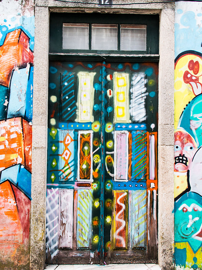 Door In Aveiro By Julie Eggers