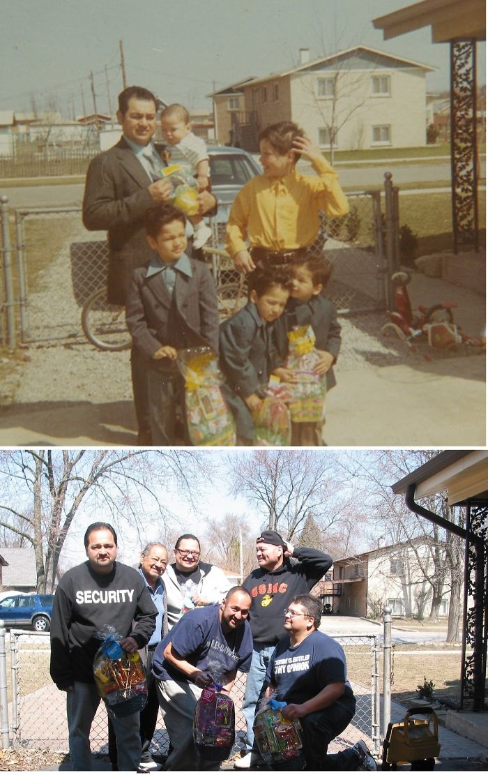 Flores Family Easter 42 Yrs Apart (1971-2013)