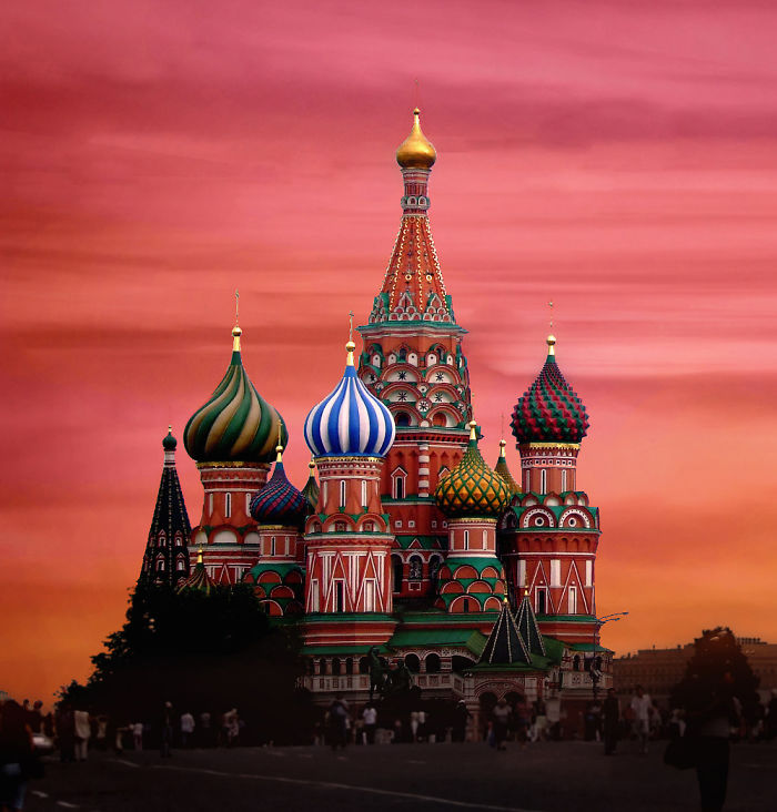 St. Basil’s Cathedral In Moscow, Russia
