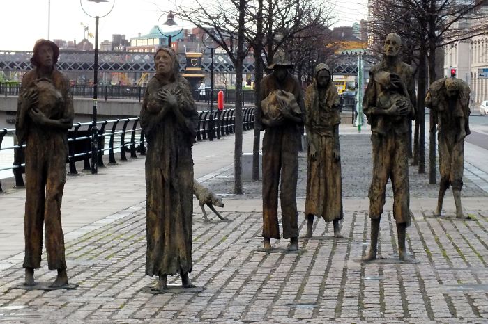 Irish Famine Sculpture - Dublin, Ireland