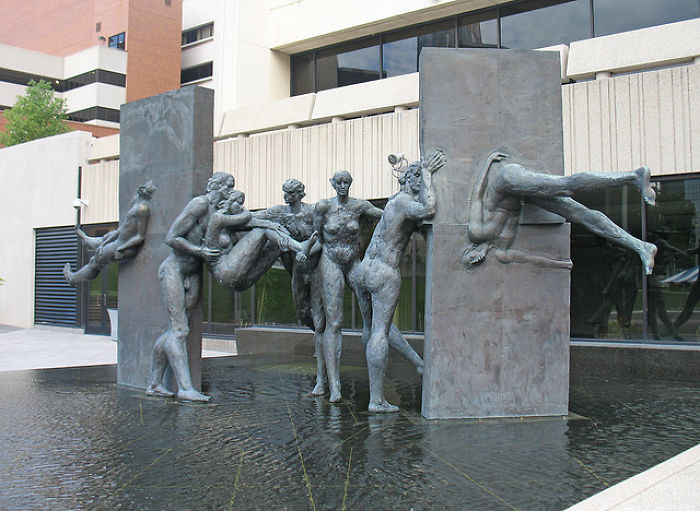 The Procession, By John Nick Pappas, Located At The Blue Cross And Blue Shield Of Michigan, Det