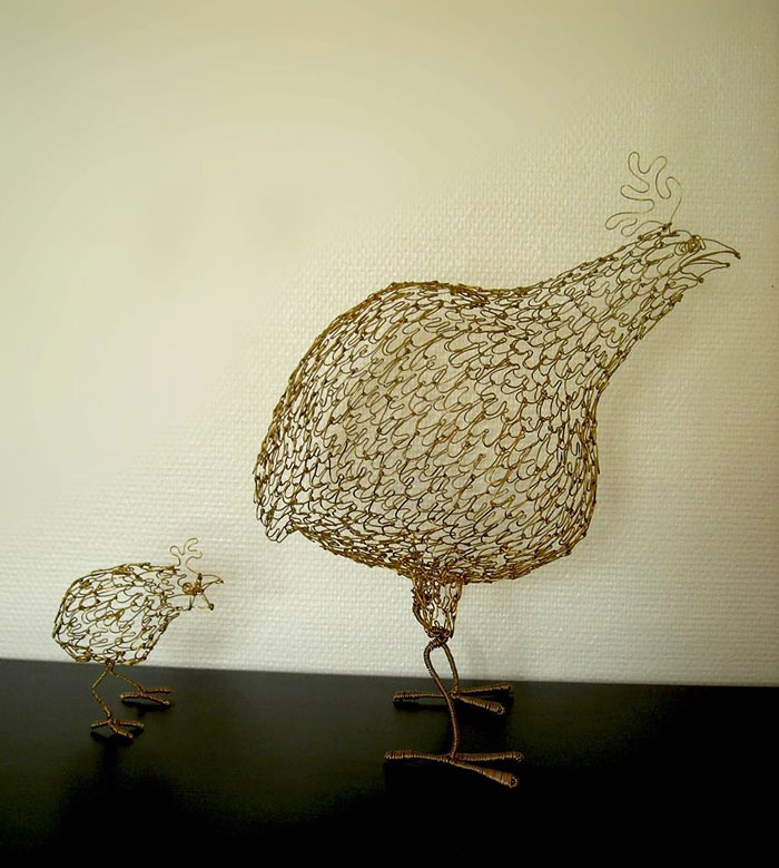 I Make 3D Wire Sculptures Of Household Objects And Animals