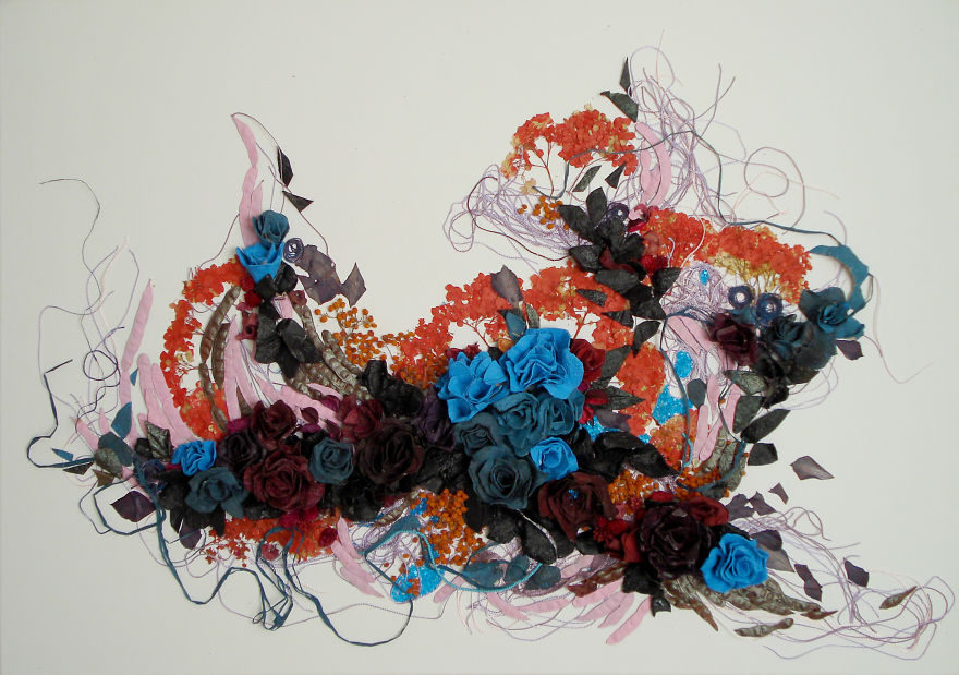 Art From Nature: Floral Collages By Anastasia Kovaleva