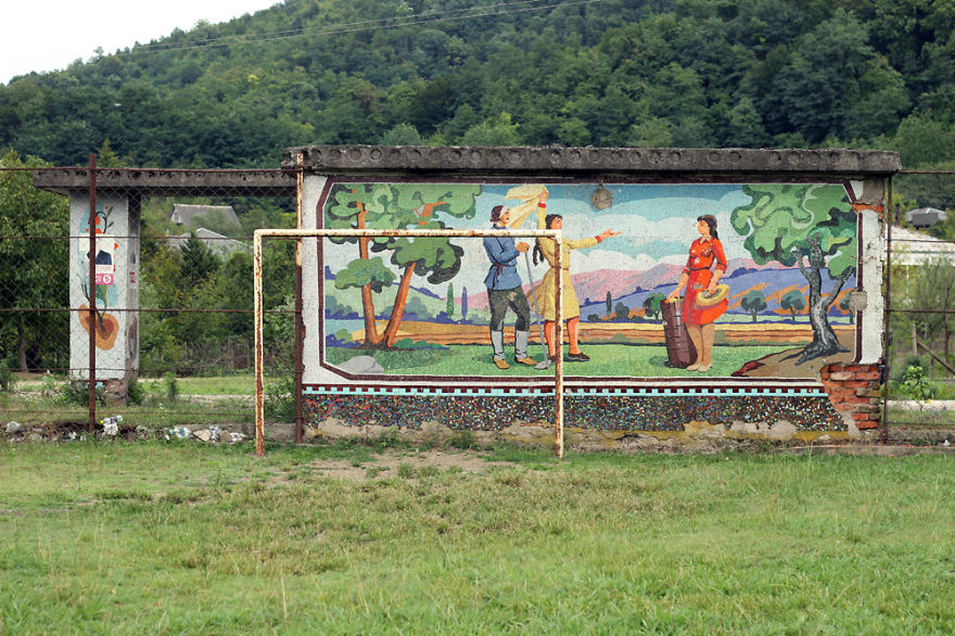 Soviet Street Art - Mosaic Murals In Streets Of Georgia