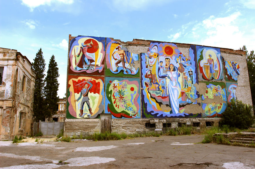 Soviet Street Art - Mosaic Murals In Streets Of Georgia