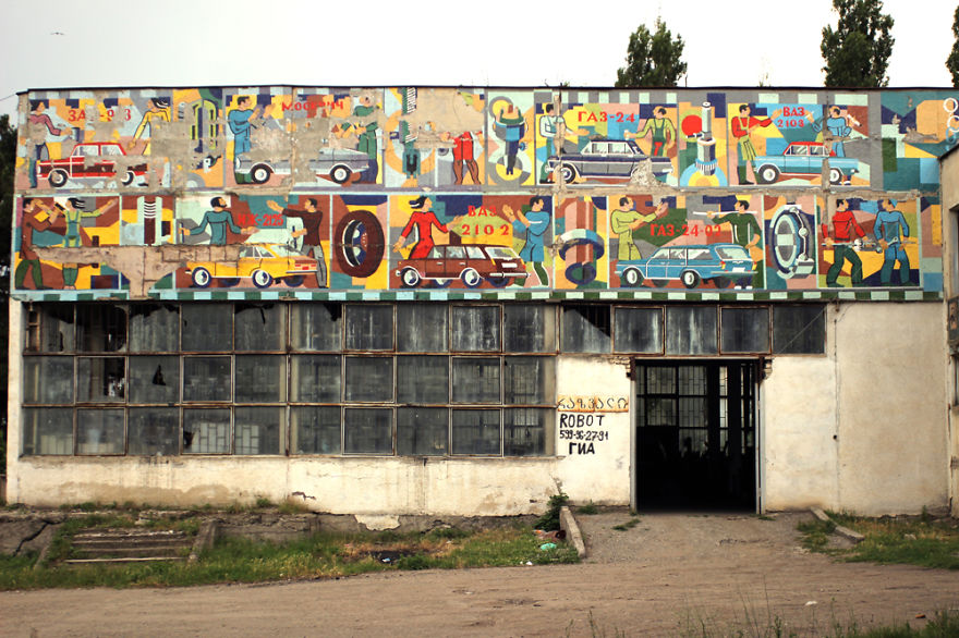 Soviet Street Art - Mosaic Murals In Streets Of Georgia