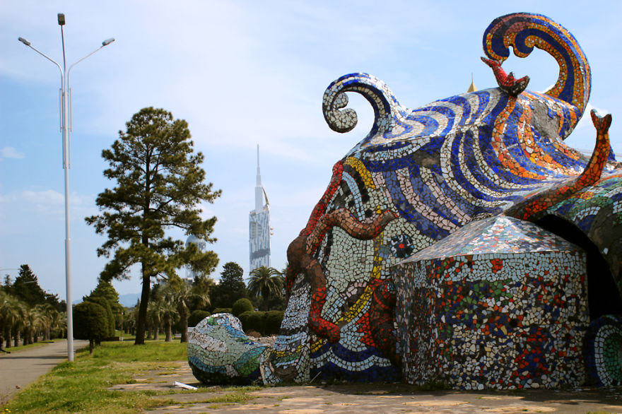 Soviet Street Art - Mosaic Murals In Streets Of Georgia