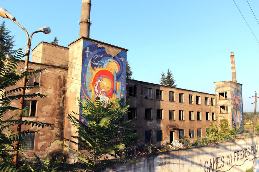 Soviet Street Art - Mosaic Murals In Streets Of Georgia