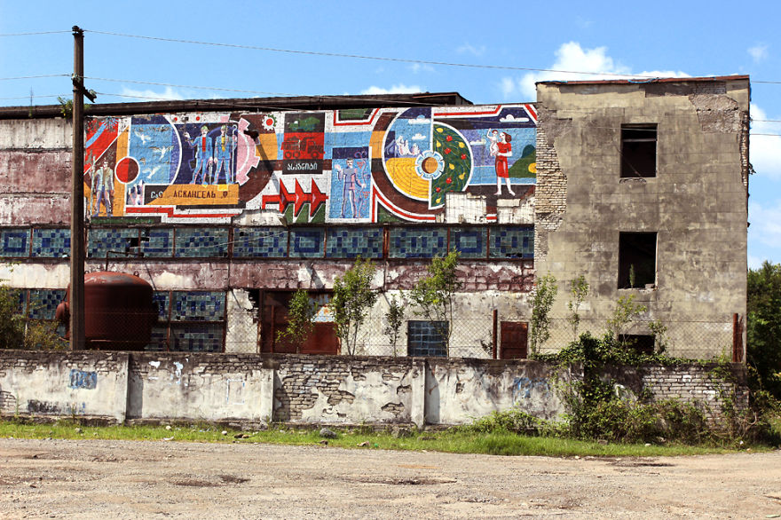Soviet Street Art - Mosaic Murals In Streets Of Georgia