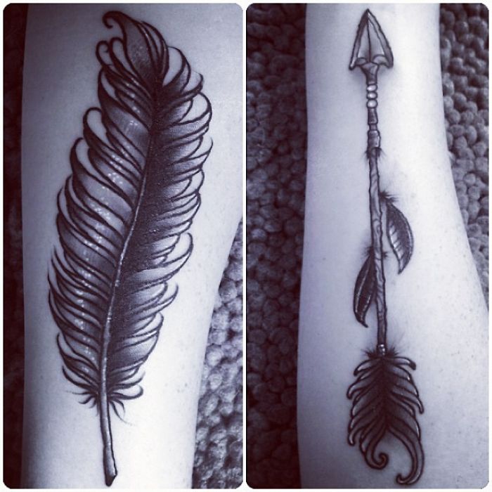 My Feather & Arrow Tattoos