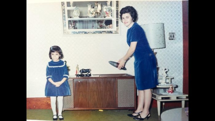 Me And My Mom, Pawtucket, Ri, Around 1967. Mom Made The Dresses, Of Course!