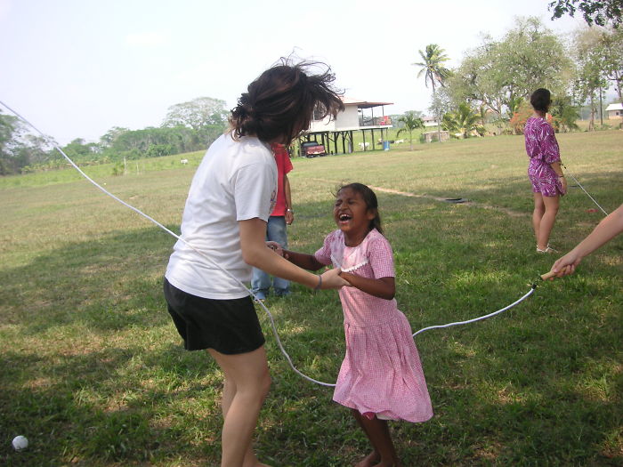 Playing Jump Rope - Cayo School For The Deaf, Belize