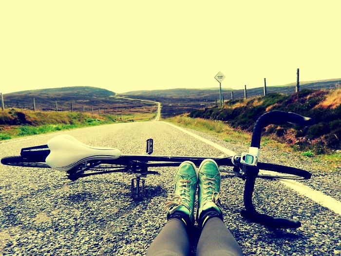 Shetland Islands On Vintage Road Bike
