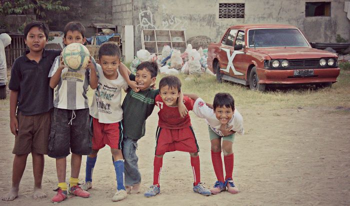 Little Footballers In Yogyakarta....
