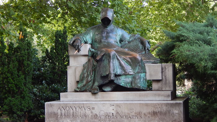 Anonymous' Statue, Budapest, Hungary
