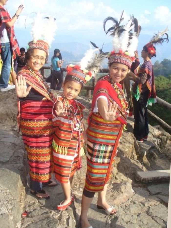 Three Generations Filipino Igorot Dress (nelida,mavis And Maxcin Abella)