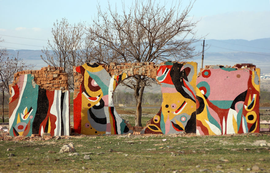 Soviet Street Art - Mosaic Murals In Streets Of Georgia